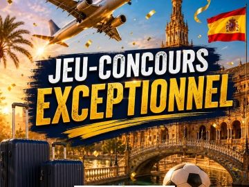 🚨 🎉 JEU-CONCOURS EXCEPTIONNEL 🎉 🚨
⚽ Cap sur la Coupe du Monde… en passant par Séville ! 🇪🇸✈️
VOLTSTAGE, en partenariat avec Aéroport Brest Bretagne, vous...