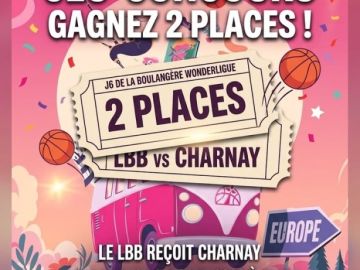 🎁 JEU-CONCOURS : 2 places à gagner !
J6 de la Boulangère WonderLigue : le LBB reçoit Charnay
🏀 Dimanche 25 octobre 2026 à 15h15
L'espace VIP MOWI vous...