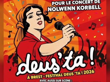 🎶 JEU-CONCOURS : 2 places à gagner pour le concert de Nolwenn Korbell !
Grâce au festival Deus'ta ! 2026, Voltstage vous fait gagner 2 places pour le...